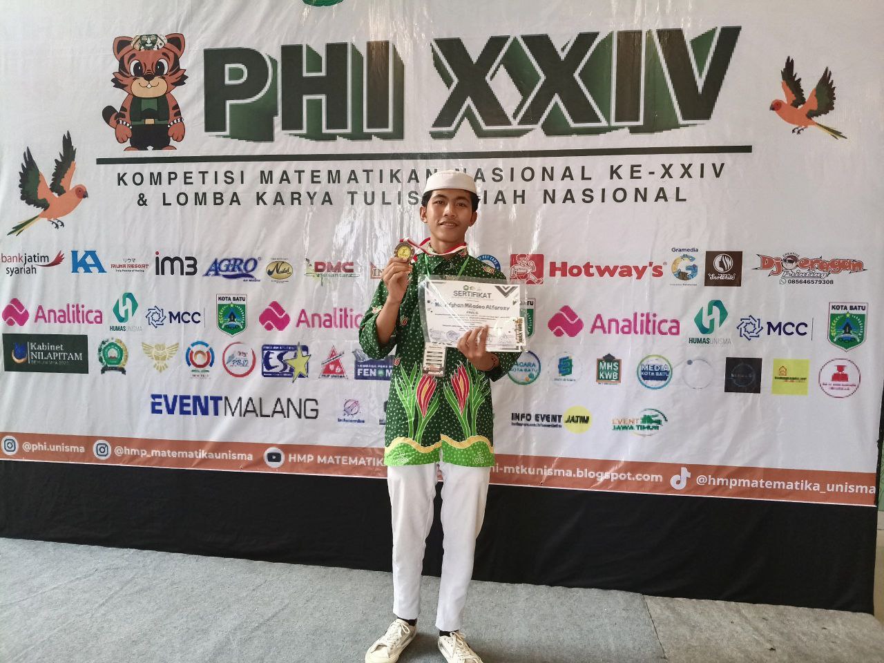 Santri MA ZAHA 1 Genggong Raih Medali Merit Olimpiade Matematika Nasional PHI XXIV 2025 di UNISMA